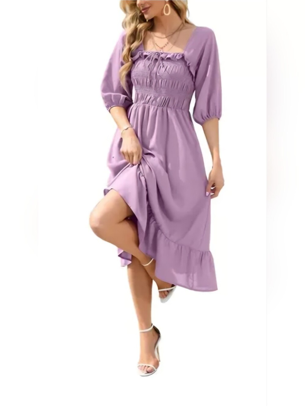 Purple Ruffle Dress